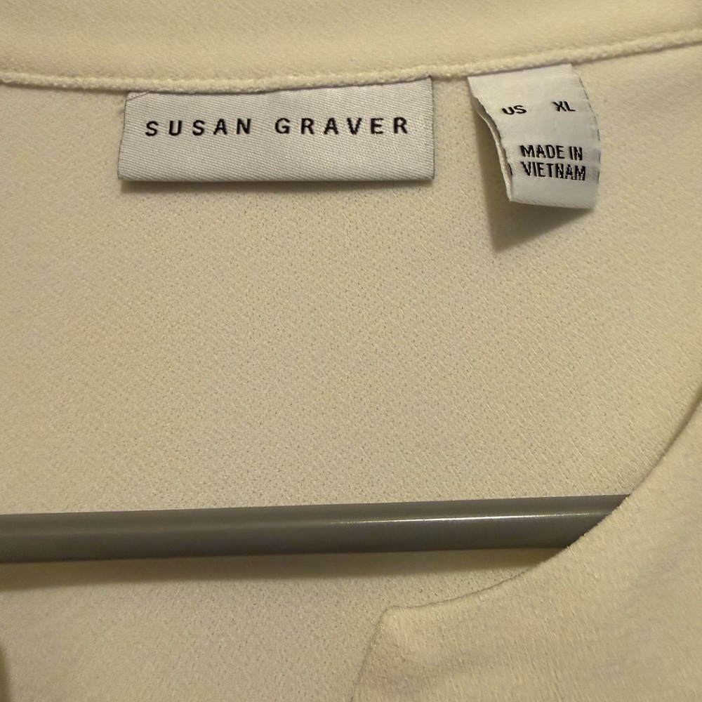Susan Graver Ivory Top
